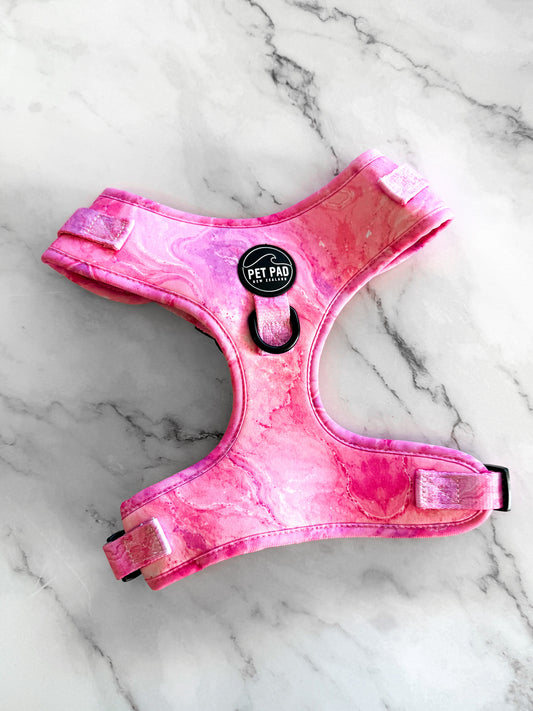 Pink Marble Mesh Harness