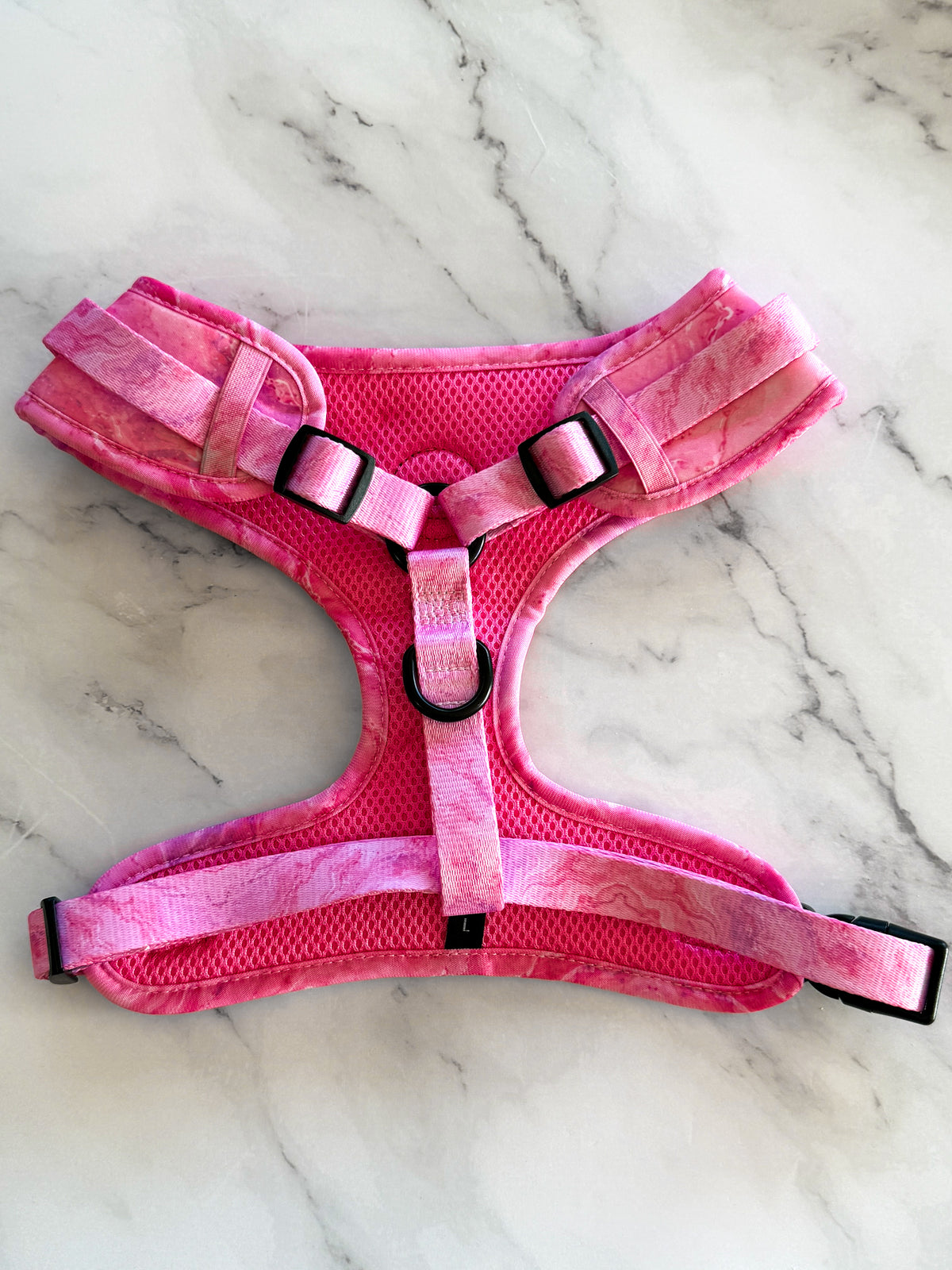 Pink Marble Mesh Harness